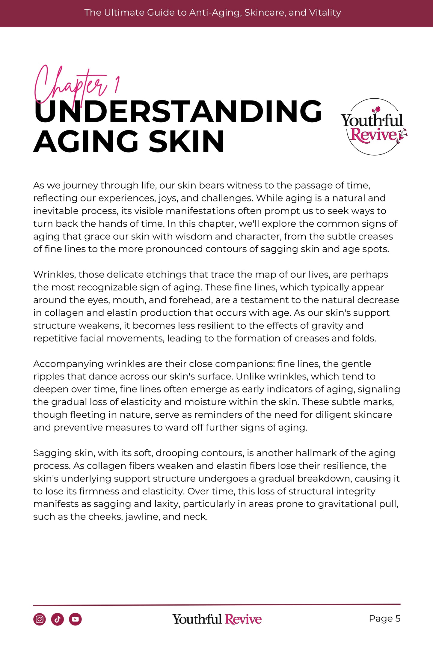 Youthful Revive: The Ultimate Guide To Anti-Aging, Skincare, And Vitality